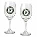Oakland Athletics 2 Piece Wine Glass Set
