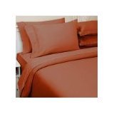 1000 Thread Count KING Size 4pc Egyptian Bed Sheet Set, Deep Pocket, BURNT ORANGE by 