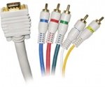 New 12 Foot Vga Rgbhv Home Theater Hdtv Compatible 24k Gold Plated Connectors Db Hd15 5 Rca
