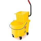 Rubbermaid Yellow WaveBrake® Side Press Combo, 26 Quart (RCP7480-18YEL) Category: Mop Buckets and Wringers