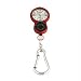 E-Clip, Silver Sunray Dial, Red Alloy Case
