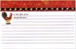 C.R. Gibson Chanticleer Recipe Cards, 4 x 6-Inch