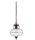 Quoizel LLA1508RA Laila with Rustic Antique Bronze Finish Chain Hung Mini Pendant