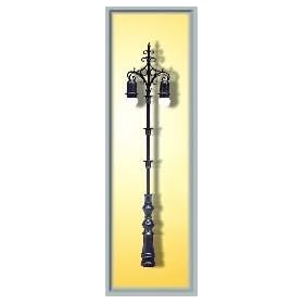 Viessmann 6496 Double Ornate Brandenburger Tor Lamp 69mm