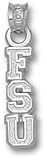 Florida State Seminoles Vertical FSU Pendant - Sterling Silver Jewelry