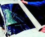 Wreck Wrap (36 inch x 200 ft. Transparent) Protect the interiors of cars w/ broken glass #1410-I