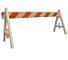 Type I Barricade All Plastic Engineering Grade 24 x 12