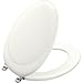 KOHLER K-4615-CP-0 Revival Toilet Seat, White