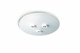Philips 31601/31/48 Ledino LED Energy Efficient Contemporary Three-Light Ceiling Light, White