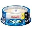 Maxell 635117 4.7 GB Rewritable DVD-RW Spindle (15 Pack)