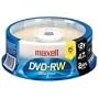 Maxell 635117 4.7 GB Rewritable DVD-RW Spindle (15 Pack)