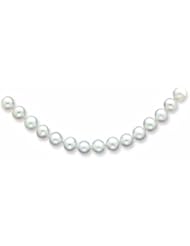 Genuine 14K Yellow Gold 7-7.5mm White Freshwater Cultured Pearl Bracelet 7.5 Inches 100% Satisfaction Guaranteed.