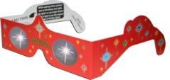 Christmas Star Holiday Specs Holographic Glasses