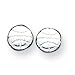 Sterling Silver Basketball Mini Earrings