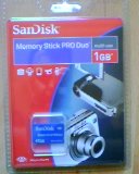 Sandisk Memory Stick PRO DUO 1 GB in retail packaging ( Sony PSP Compatible)