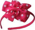 Posies Accessories Polka Dot Shocking Pink Headband