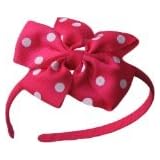 Posies Accessories Polka Dot Shocking Pink Headband