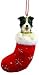 Border Collie Stocking Ornament by ES