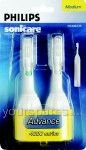 Philips Small brush head - Sonicare advance replacement medium brush head double pack -