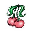 Cherry Glitter Temporary Tattoo 1.5x2