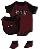 Miami Heat Newborn Boy's Creeper and Bib and Bootie Set from Adidas