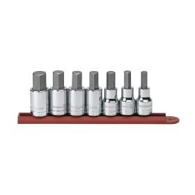 KD Tools KDT80721 7 Piece 1/2" Drive SAE Hex Bit Socket Set