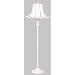 Ridged Floor Lamp with Pink Base & Shade