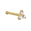 Solid 14kt Yellow Gold Star