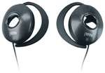 Jwin Jhe45Blk Ultra Lightweight Ear-Clips For Digital Devices With In-Line Volume Control (Black)