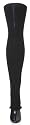 Black Thigh Hi Leg Warmer by KD dance, Makers of the Finest Dancewear in the World, 36 Inches Long - Made in New York