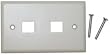 2 Hole for keystone Jack Wall Plate, Beige