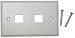 2 Hole for keystone Jack Wall Plate, Beige