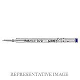 Mont blanc usa 15158 Medium Point Rollerball Refill, 2 per Pack, Black Ink
