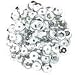 Silver Cup Sequins 5mm