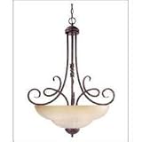 Savoy House Lighting - GZ-7-2837-3-72 - Somerset Pendant - Rustic Bronze Finish / Tinted Scavo Glass