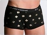 Go Softwear Metallic Crowns Retro Brief Black