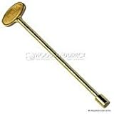 Dante Products 12" Universal Gas Valve Key in Polished Brass