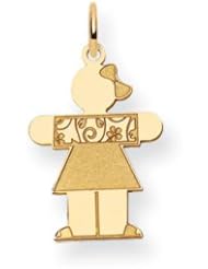 Genuine IceCarats Designer Jewelry Gift 14K Kid Charm