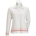 Adidas Ladies ClimaLite Long Sleeve Border Stripe Polos