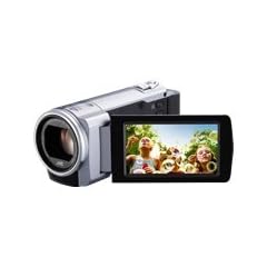 JVC GZ-E10SEU Full-HD Camcorder (6,9 cm (2,7 Zoll) Display, 40-fach opt. Zoom, HDMI, F1.8, USB 2.0) silber