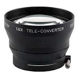 Century Optics 1.6x Tele Adapter Lens For JVC GY-DV500 & use with detachable Zooms with 75mm Lens fronts such as Canon YH13x7.5, YH14x7.3, Fujinon S14x7.5, S14x7.3, T14x5.5 With Clamp On Mount