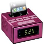 RCA Pink Dual Alarm /iPhone Dock