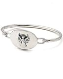 Baroni Children's Oval Angel Bangle Bracelet