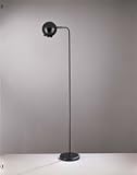 George's Gems ASatin Black Floor Lamp