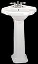 Portsmouth Corner Pedestal Sink