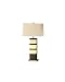 Nova Lighting 10366 Dark Brown Wood Stratum 27 Inch Table Lamp From the Stratum Collection