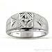 Mens Diamond RING 14K White Gold Pinky Ring Mens Diamond RING 14K White Gold Pinky Ring