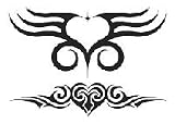 Tribal Heart Temporary Tattoo