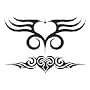 Tribal Heart Temporary Tattoo