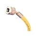 72 R-12 Yellow Hose With Auto Shut-Off Valve Fittings
